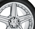 AMG light-alloy wheel, 18" Style VI, multi-piece, titanium silver paint finish